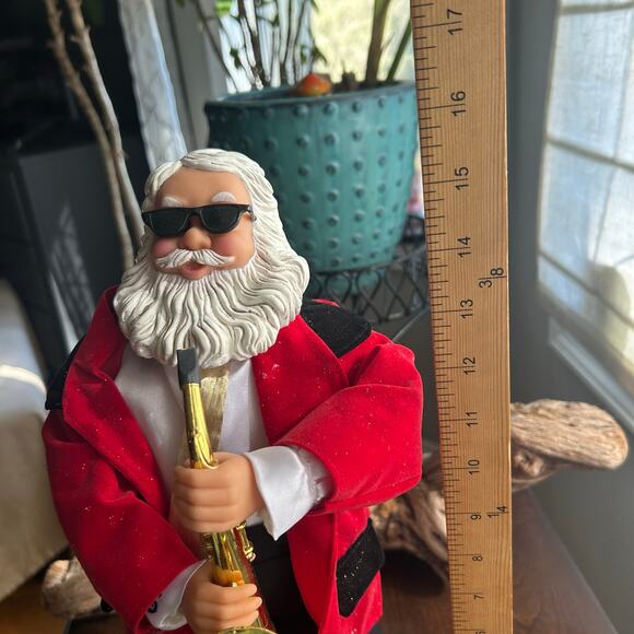 Vintage Sax Playing Santa Claus with original box Christmas pow veterans - Picture 7 of 7